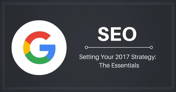 Dark SEO tips graphic with part of the Google logo