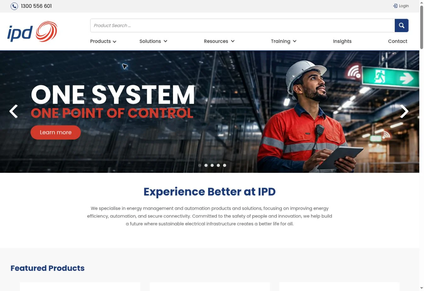 IPD Australia website homepage screenshot