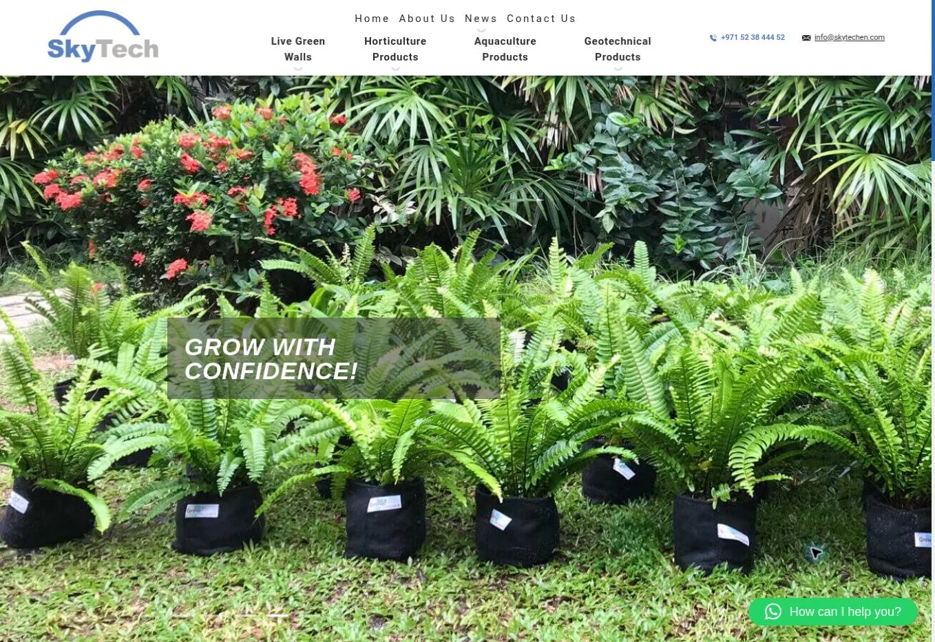 Skytech Engineering website homepage screenshot